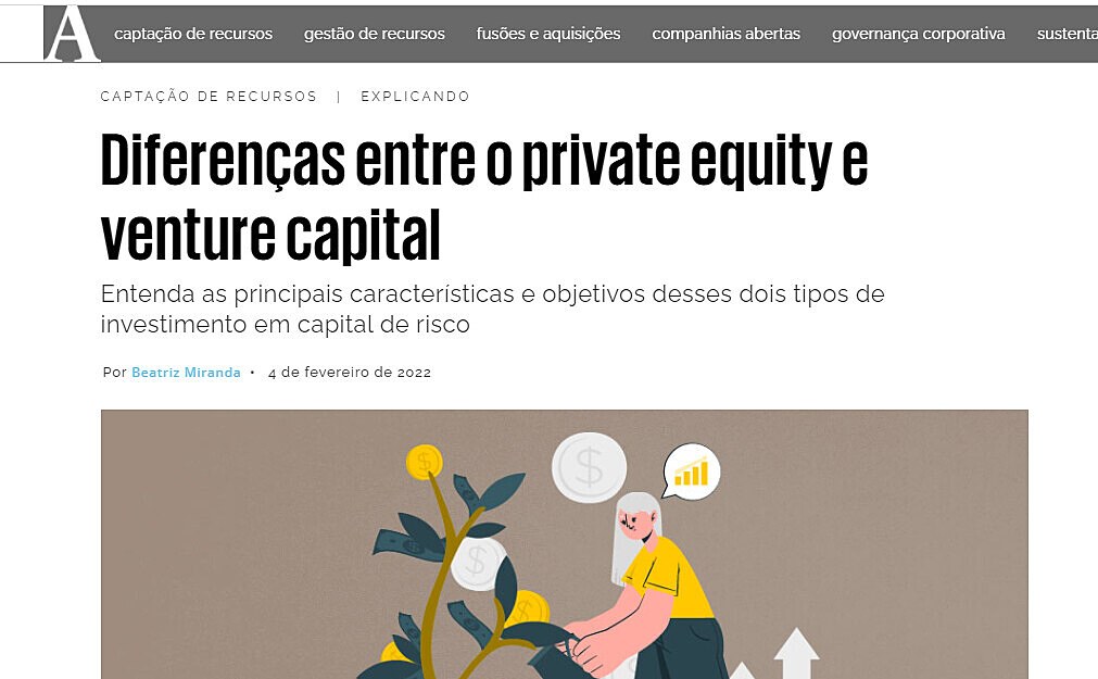 Diferenas entre o private equity e venture capital